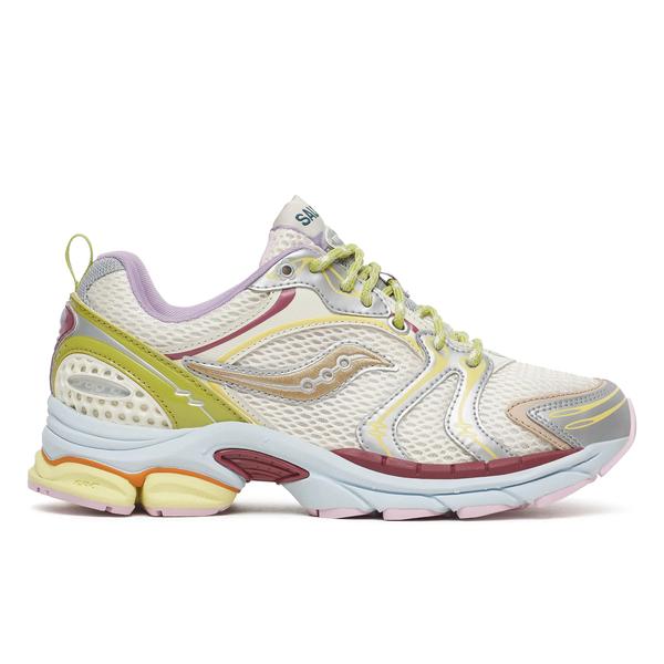 Evelynn World X Saucony ProGrid Triumph 4, Silver | Matcha, dynamic