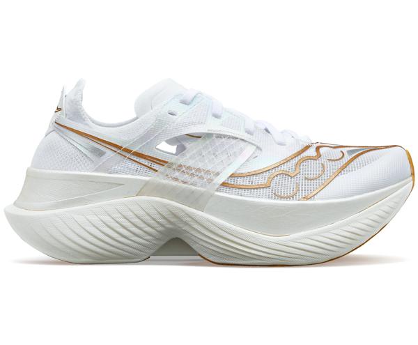 Endorphin Elite, White | Gold, dynamic