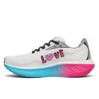 Keith Haring X Saucony Ride 18, White | Aqua | Pink, dynamic 3