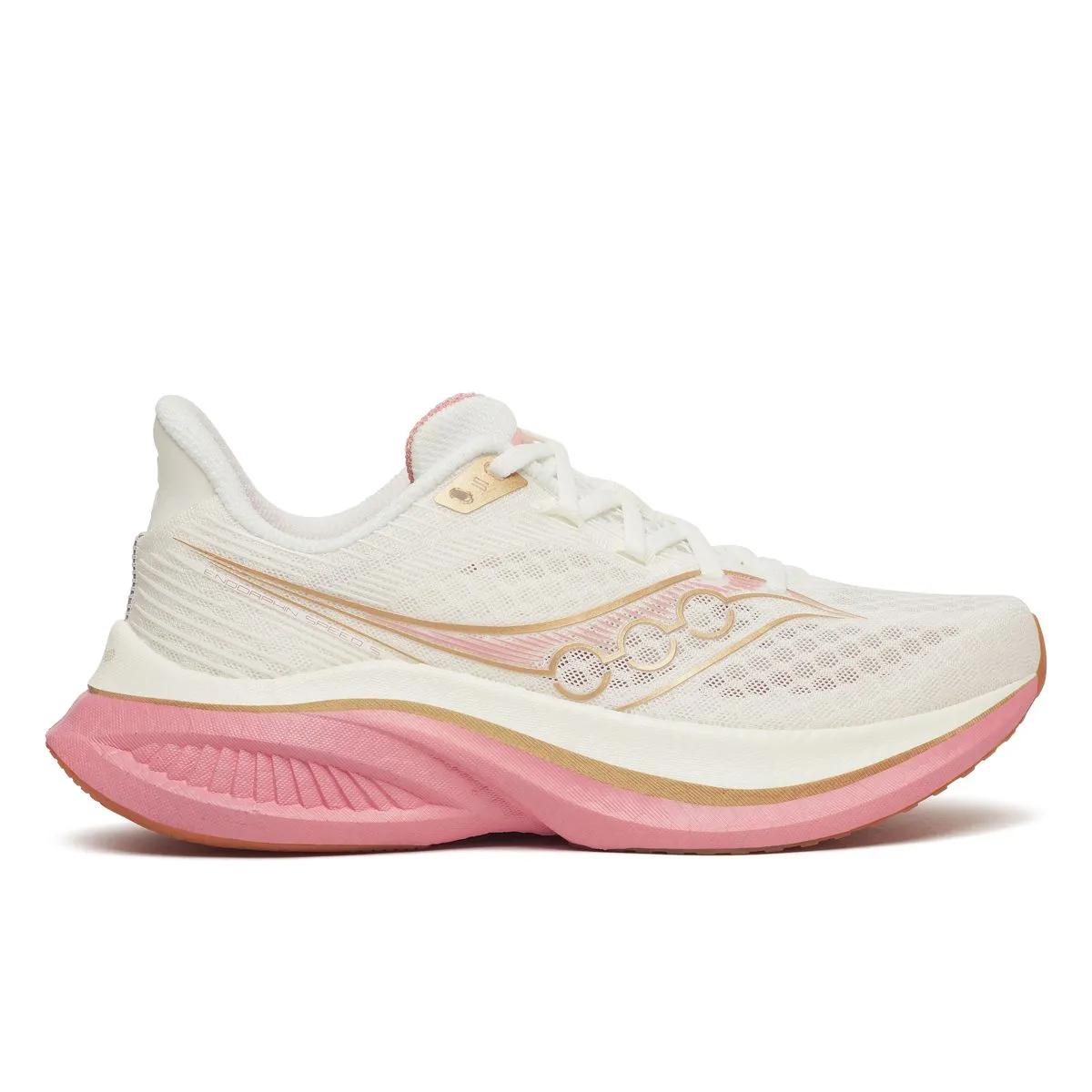 Saucony Women's Endorphin Speed 5 Trainers - Cream  - Size UK 10