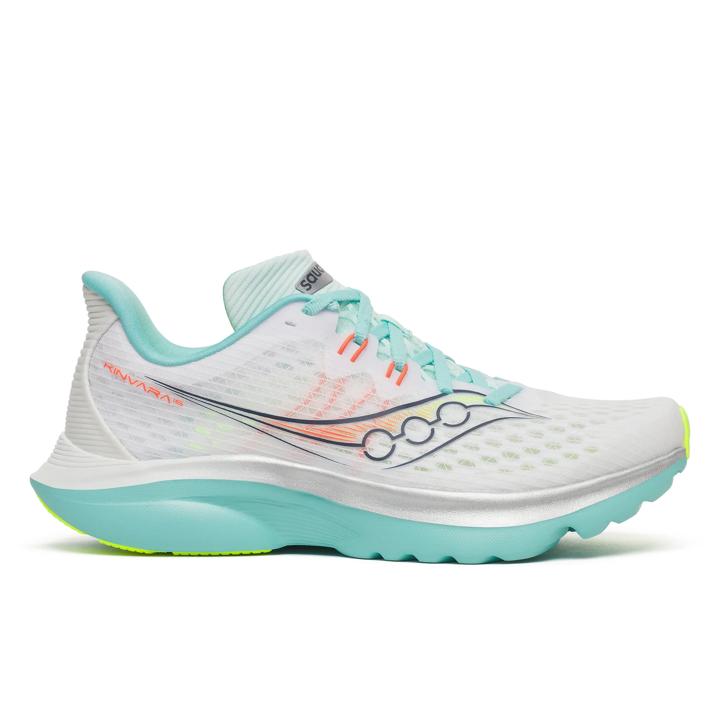 Kinvara 16, White | Aqua, dynamic