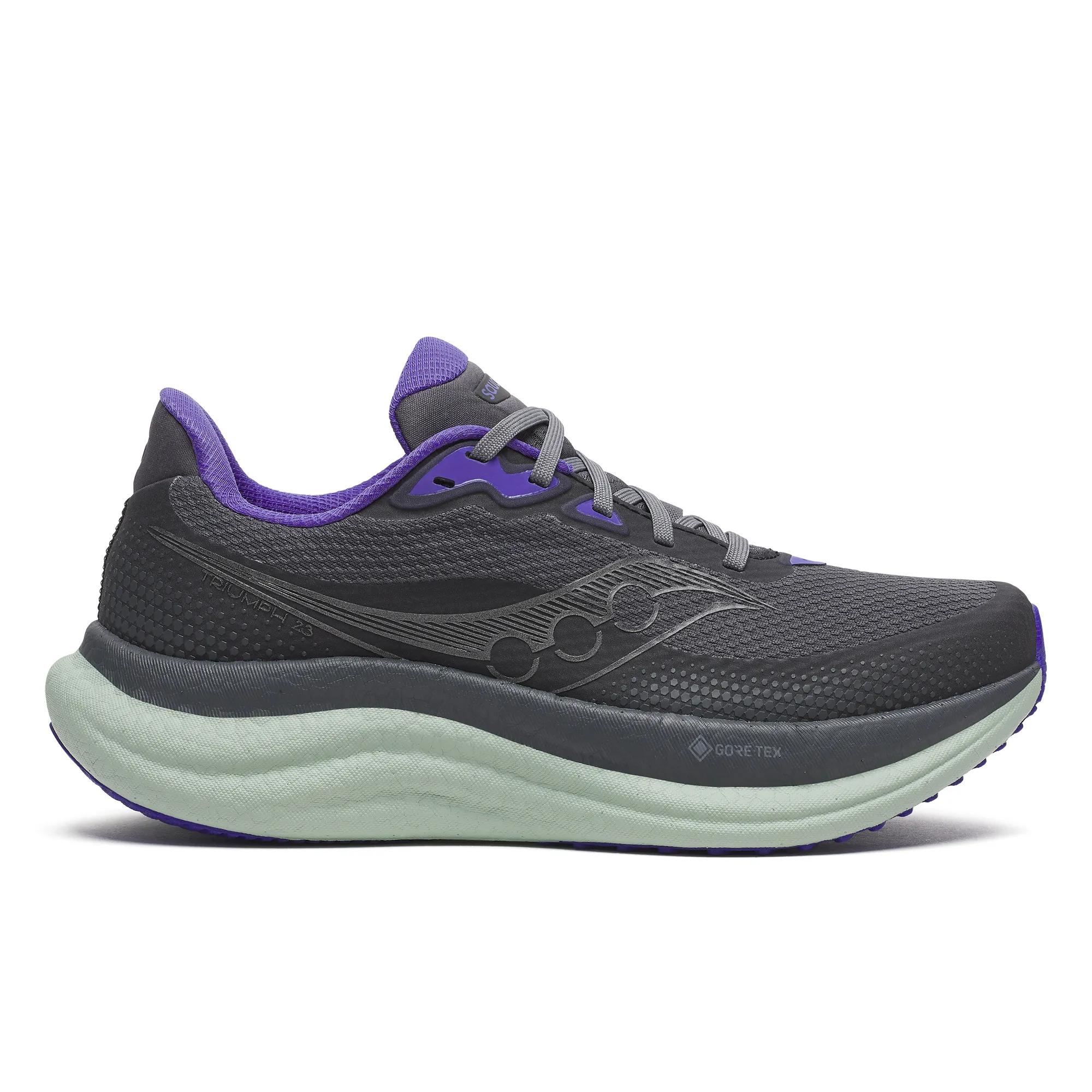 Saucony Women's Triumph 23 Gtx Trainers - Grey  - Size UK 3M
