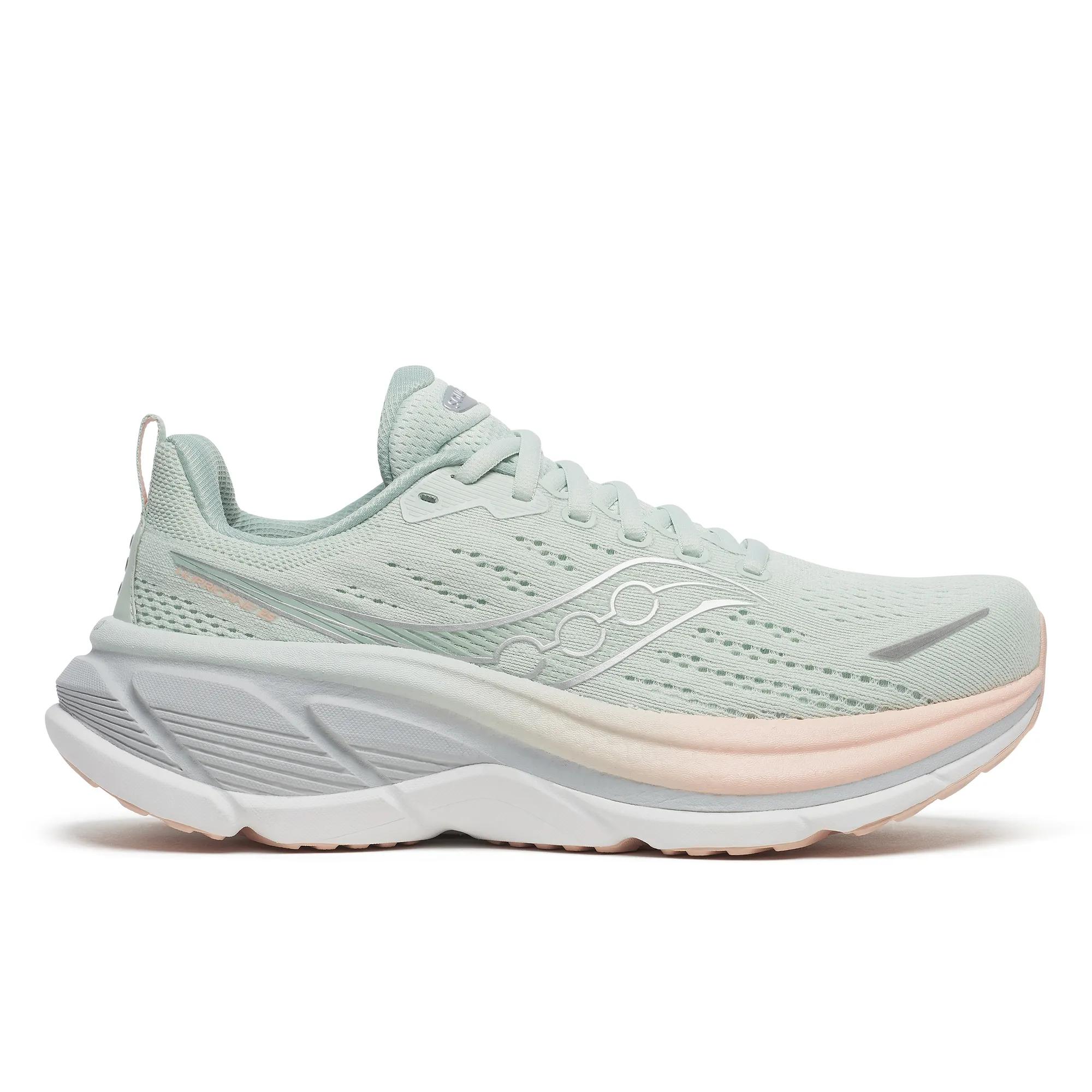 Saucony Women's Hurricane 25 Trainers - Green  - Size UK 7.5