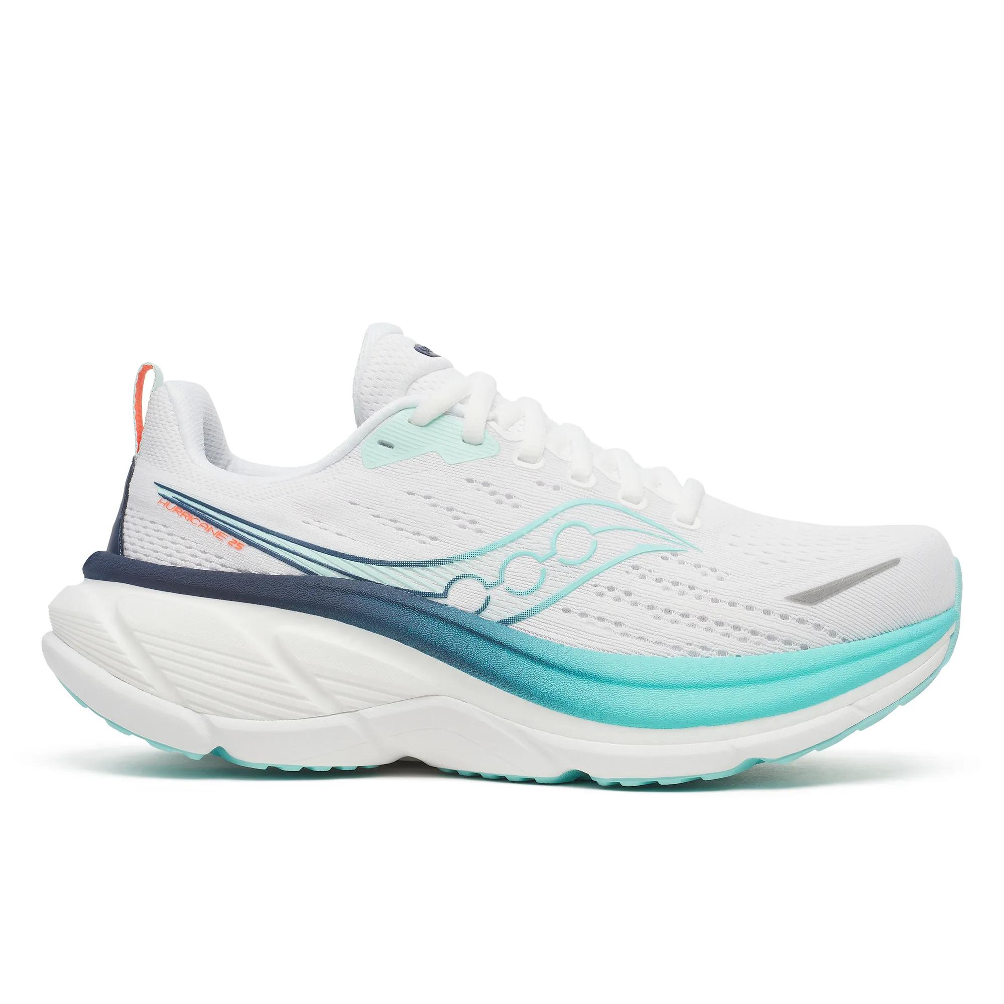 Saucony Women's Hurricane 25 Trainers - White  - Size UK 7.5