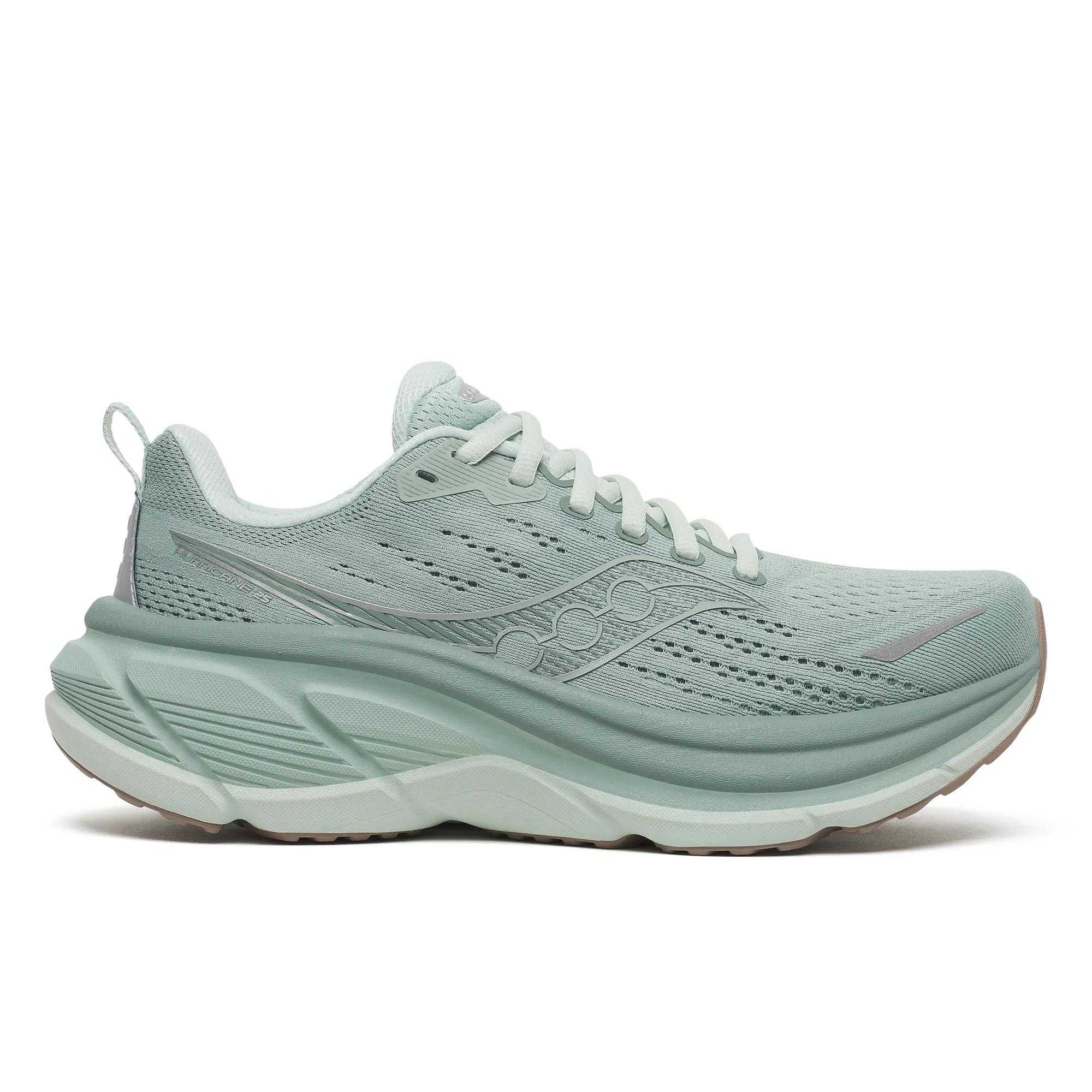 Saucony Women's Hurricane 25 Trainers - Green  - Size UK 7.5