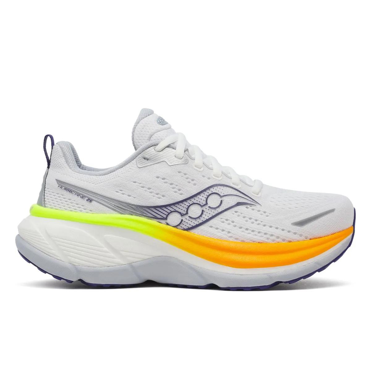 Saucony Women's Hurricane 25 Trainers - White  - Size UK 4.5