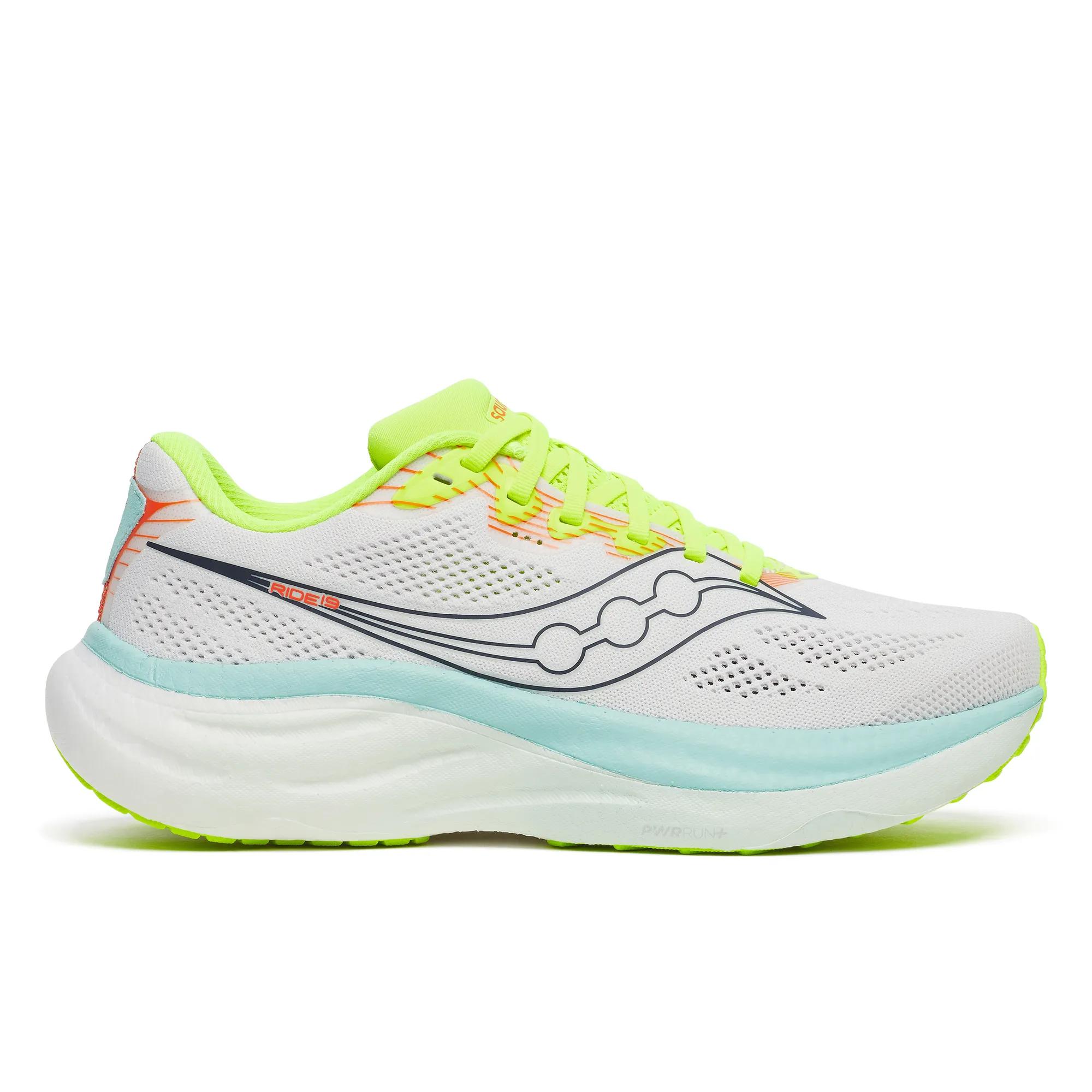 Saucony Women's Ride 19 Trainers - White  - Size UK 10