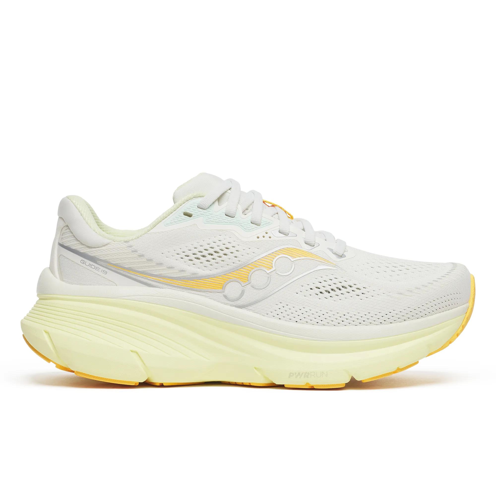 Saucony Women's Guide 19 Trainers - White  - Size UK 4M