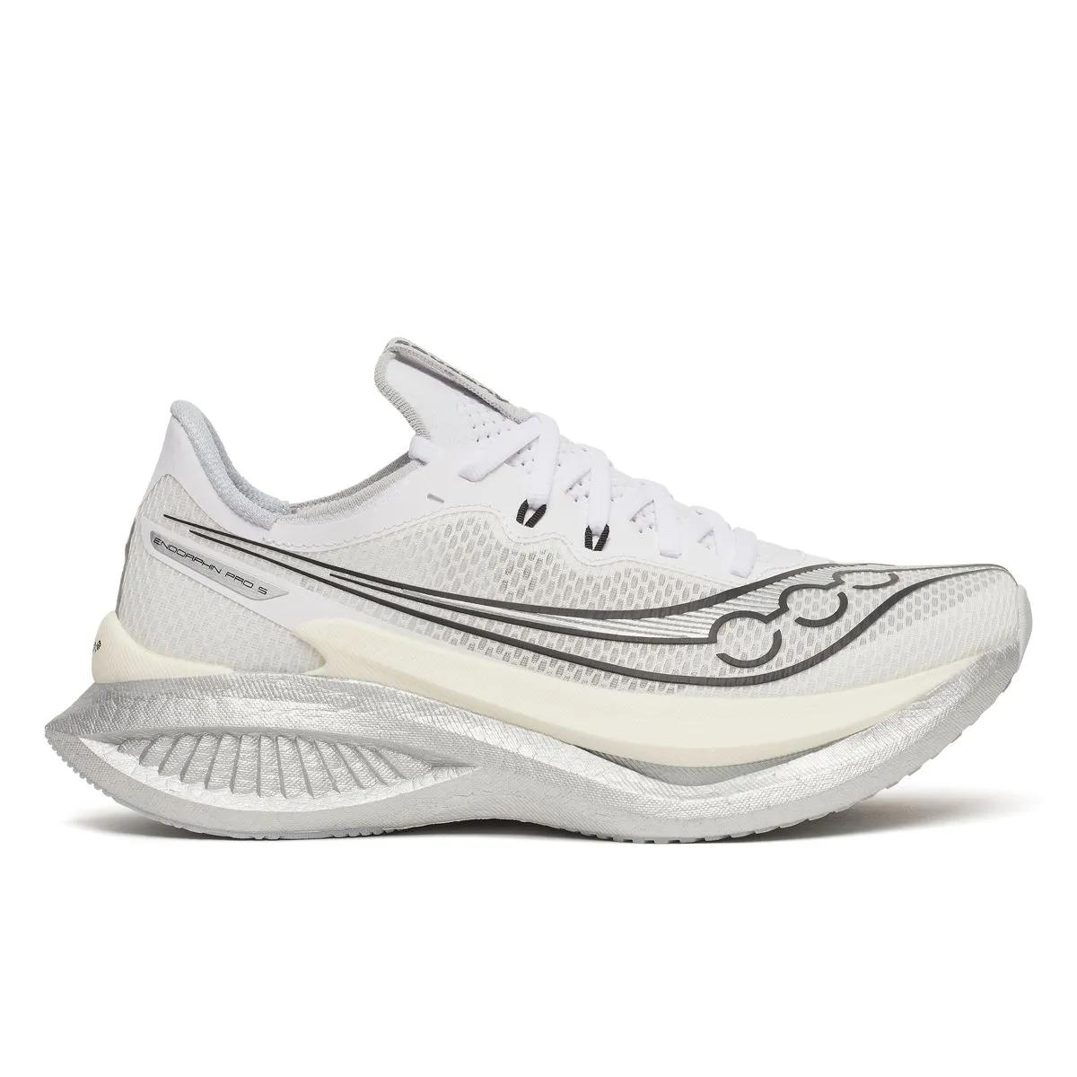 Saucony Women's Endorphin Pro 5 Trainers - White  - Size UK 8