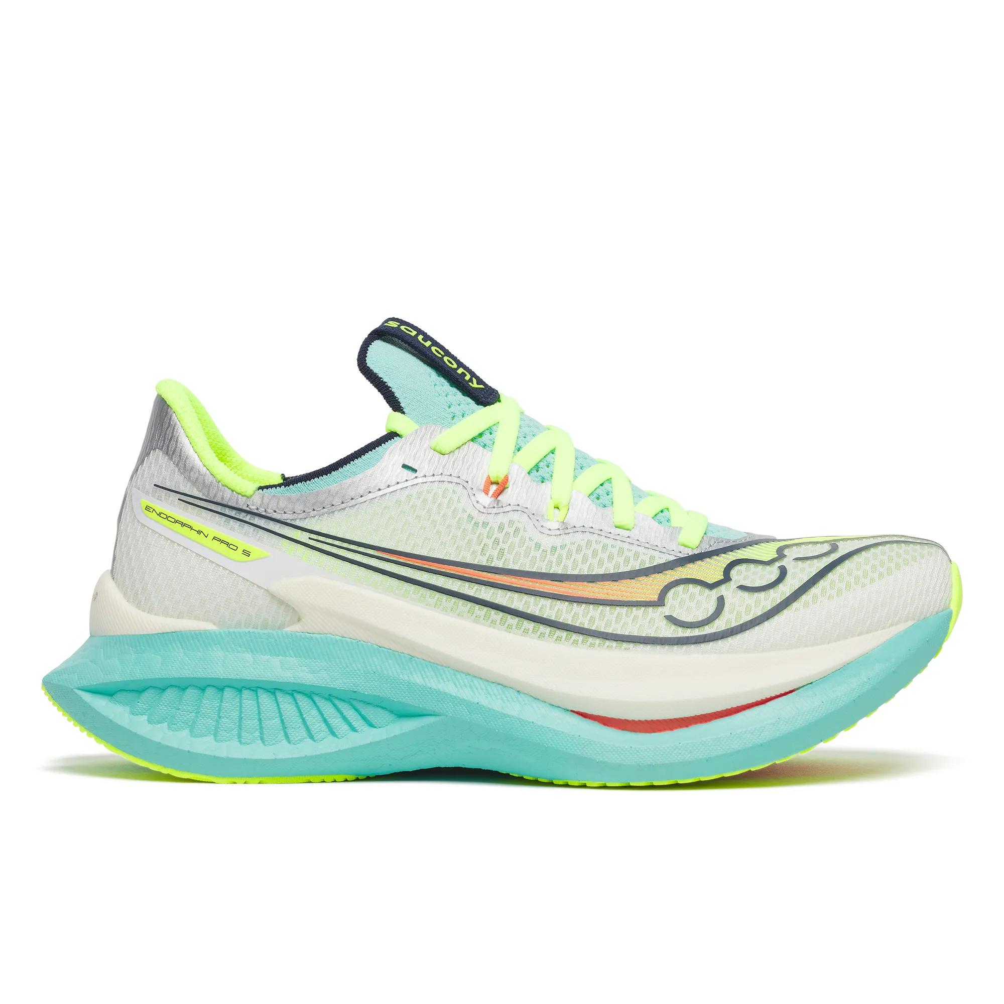 Saucony Women's Endorphin Pro 5 Trainers - White  - Size UK 8