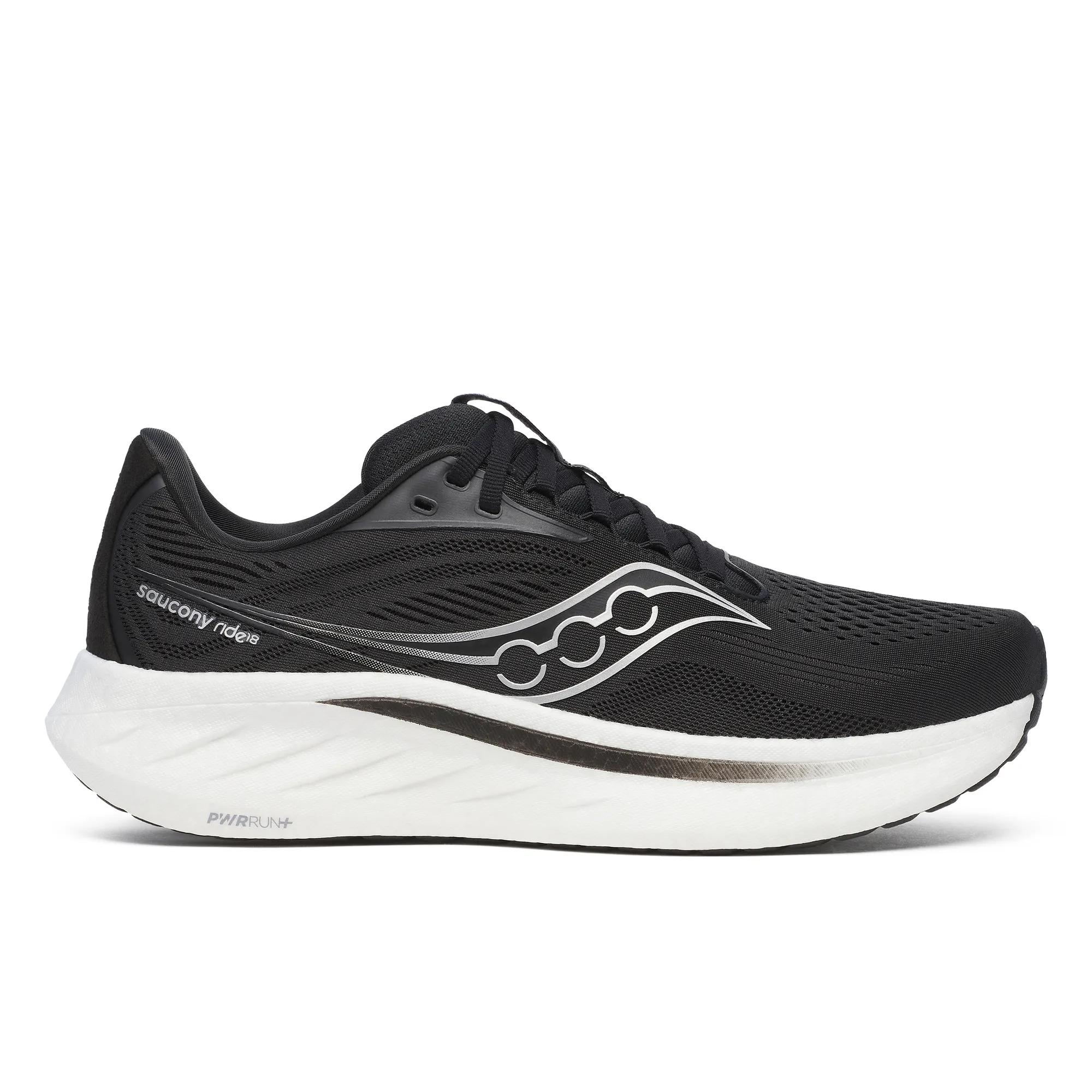 Saucony Men's Ride 18 Trainers - Black  - Size UK 6.5