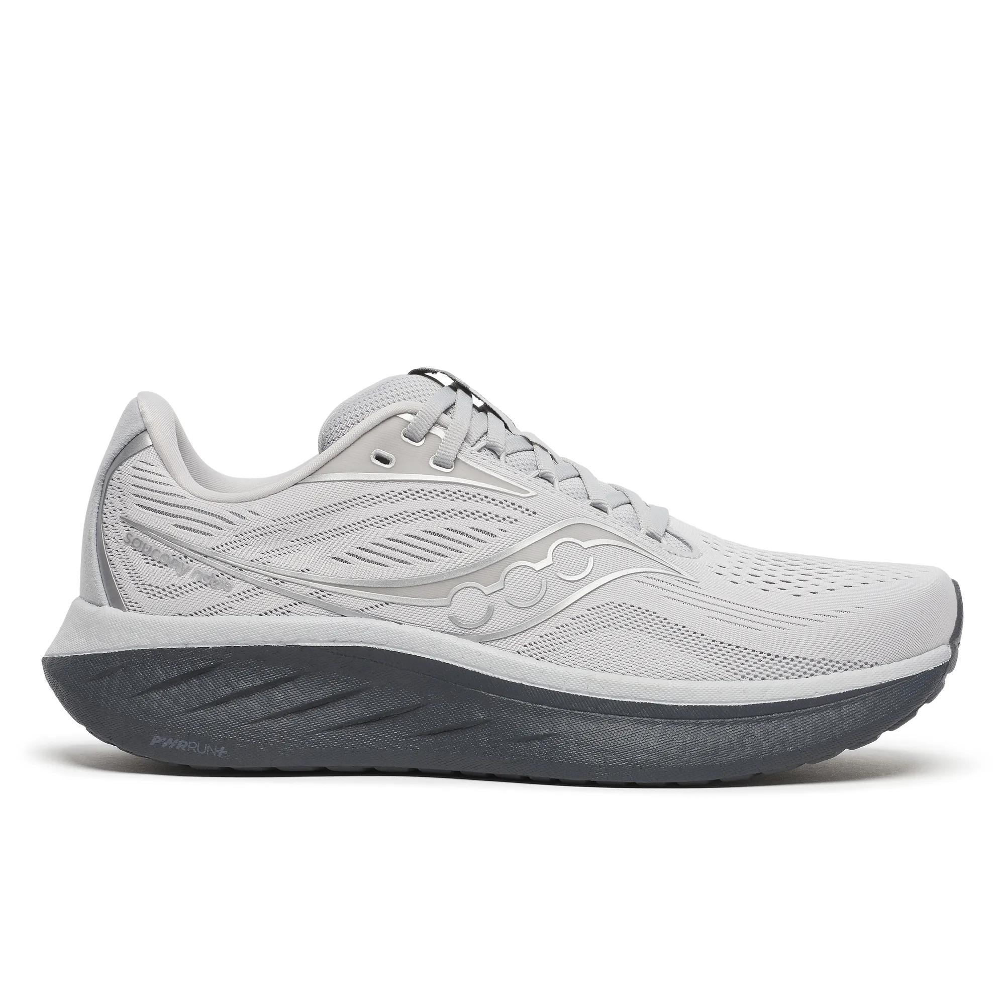 Saucony Men's Ride 18 Wide Trainers - Grey  - Size UK 6