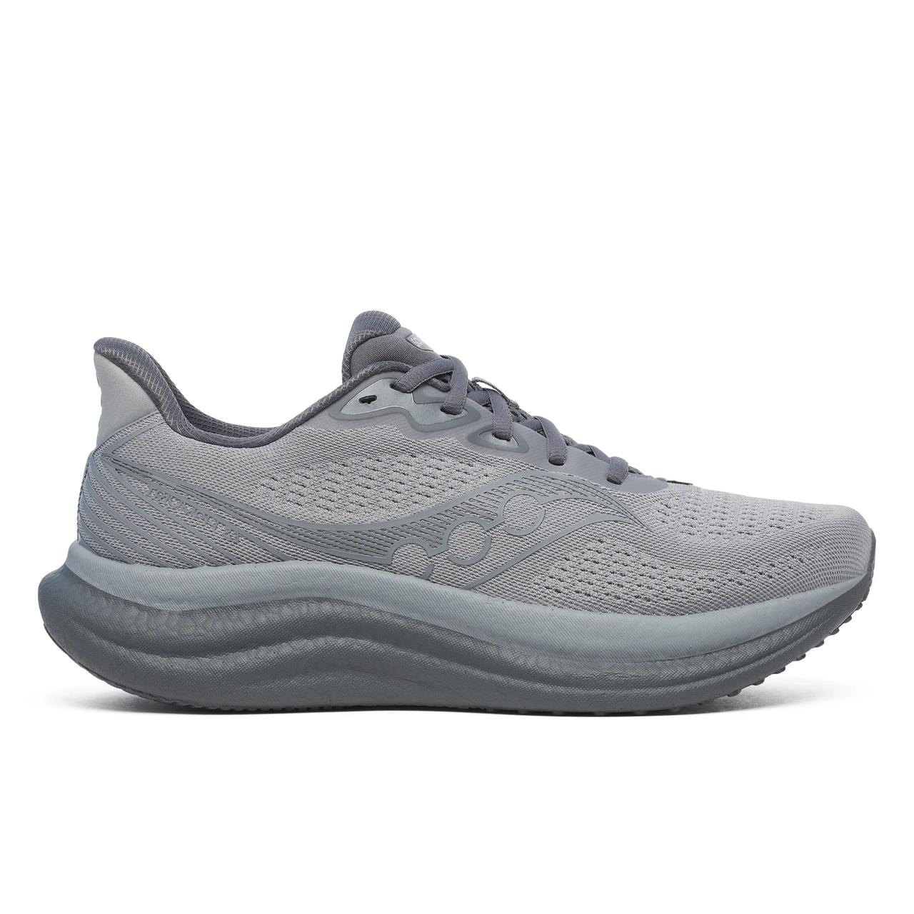 Saucony Triumph 18 Homme – Running – Taille 11.5 US / 46 EU – Noir, Mesh, Semelle Amortie