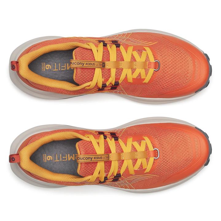 Saucony Xodus 10 Men’s Trail Running Shoes Desert Pine Orange‎ Size 9 Saucony Xodus Ultra 4 Trail Running Shoes, White/Orange  main image 4