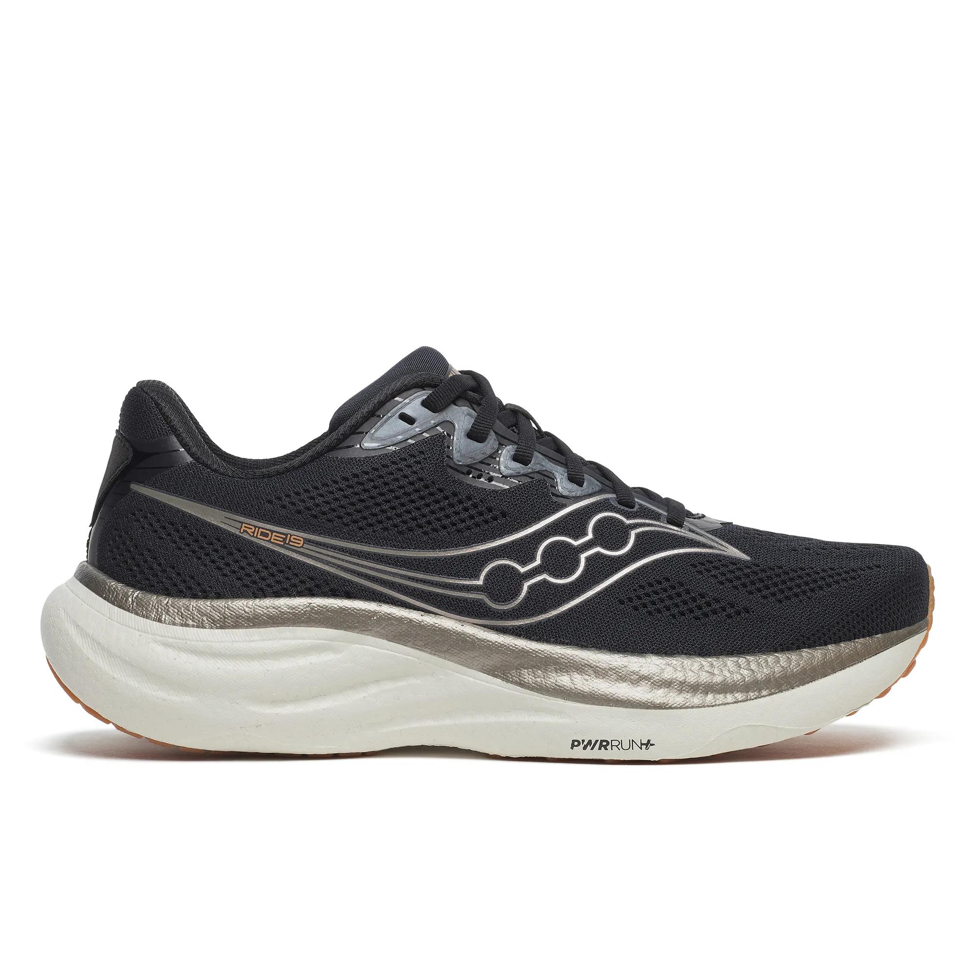Saucony Men's Ride 19 Trainers - Black  - Size UK 10.5