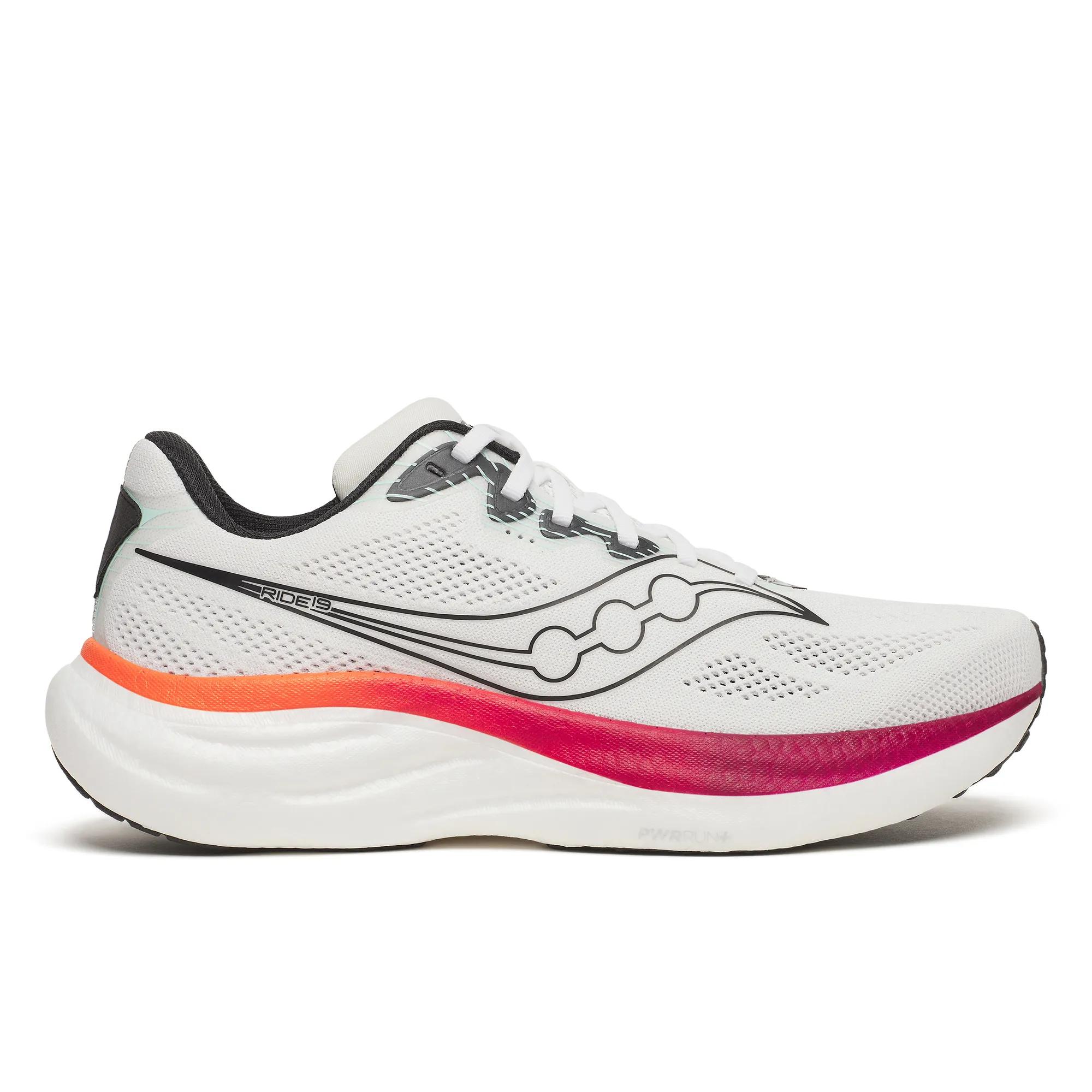 Saucony Men's Ride 19 Trainers - White  - Size UK 10.5