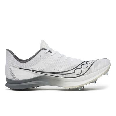Saucony Men\'s Terminal Track/Field Cleats. 8 Spikes BK/White/Pink. Size 14. Men main image 4