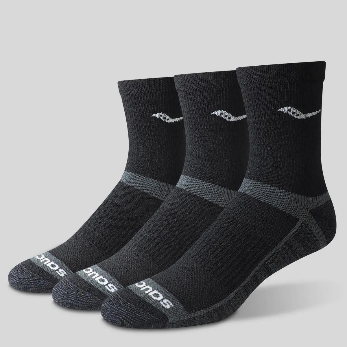 Inferno Cushion Mid 3-Pack Sock - Socks | Saucony