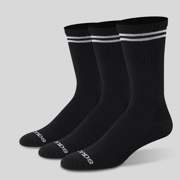 Inferno Cushion Crew Sock, Black, dynamic