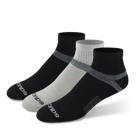 Inferno Cushion Quarter Sock, Black Assorted, dynamic 1