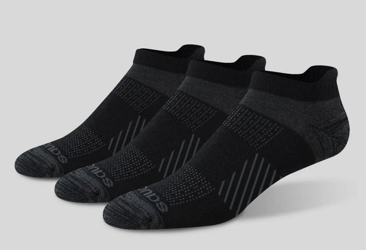 Inferno Cushion No Show Tab Sock, Black, dynamic
