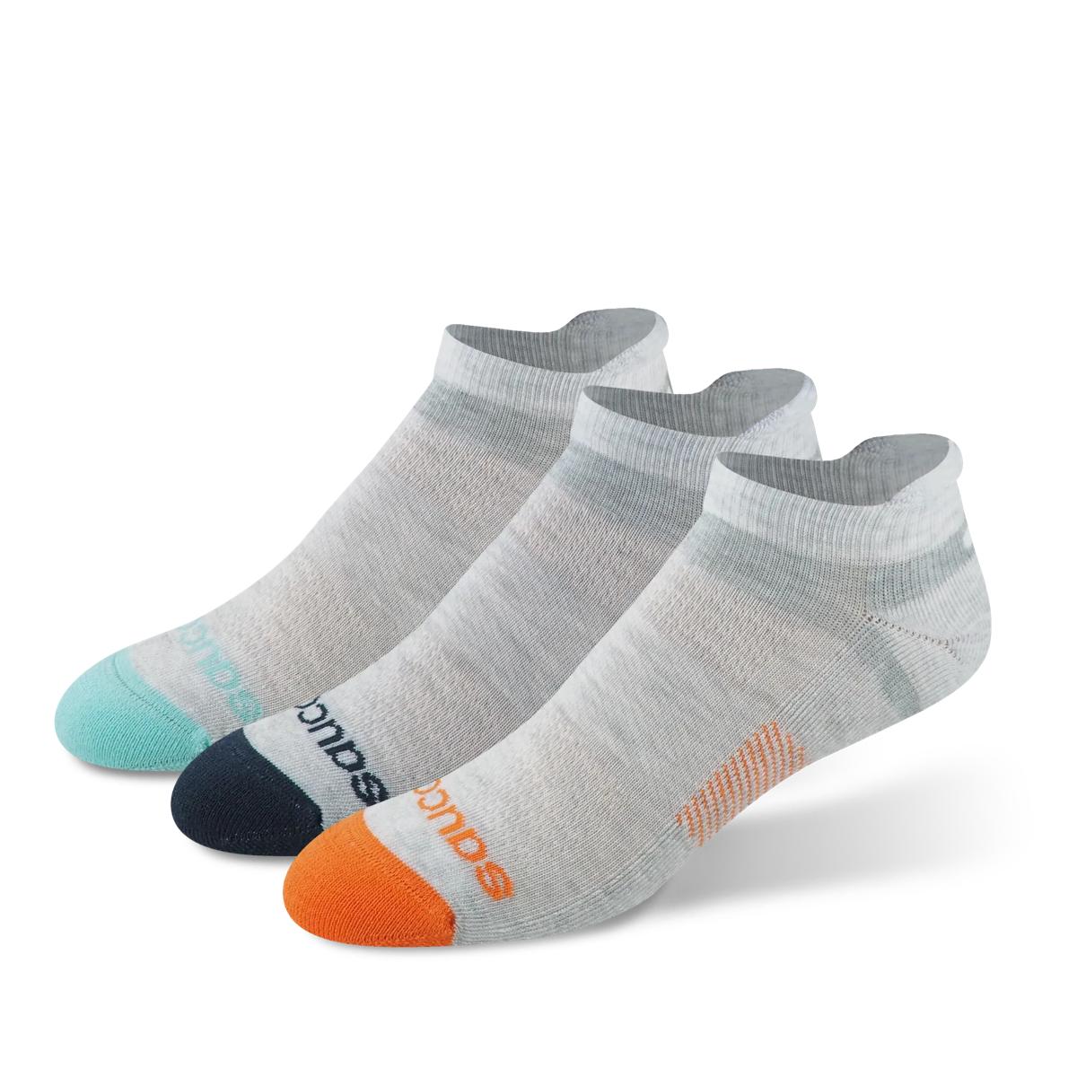 Inferno Cushion No Show Tab Sock, Light Grey Assorted, dynamic 1