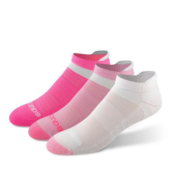 Inferno Cushion No Show Tab Sock, Pink Assorted, dynamic