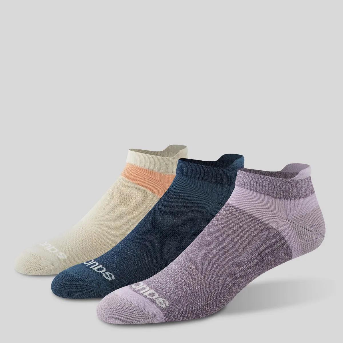 Inferno Cushion No Show Tab Sock, Woodrose | Navy | Apricot, dynamic 1