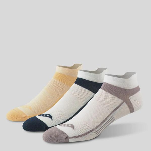 Inferno Ultralight No Show Tab 3-Pack Sock, Woodrose | Navy | Apricot, dynamic