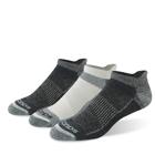 Inferno Merino Wool Blend No Show 3-Pack Sock, Black Marl, dynamic 1