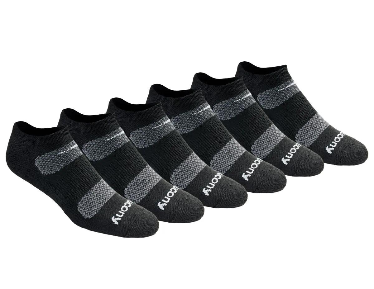 Legacy Performance No Show 6-Pack Socks, Black, dynamic 1
