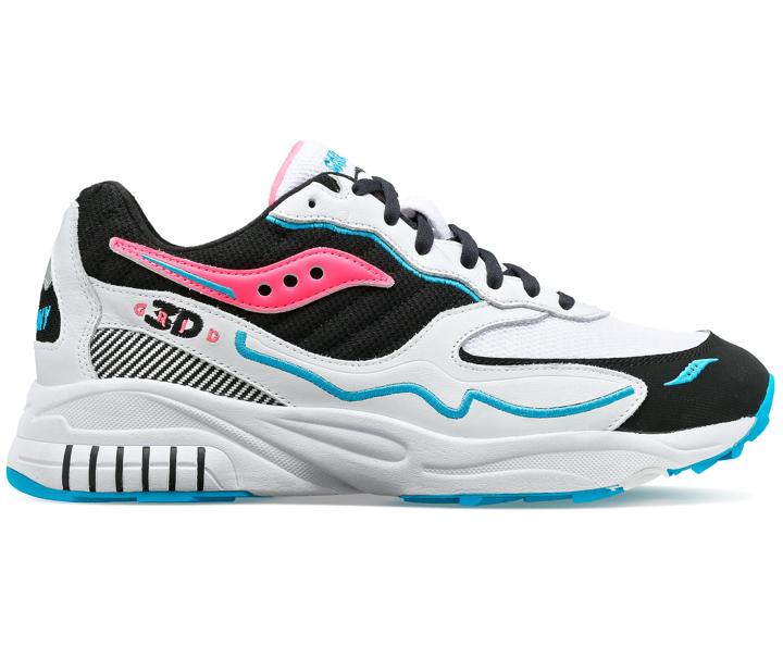 3D Grid Hurricane, White | Black | Pink, dynamic