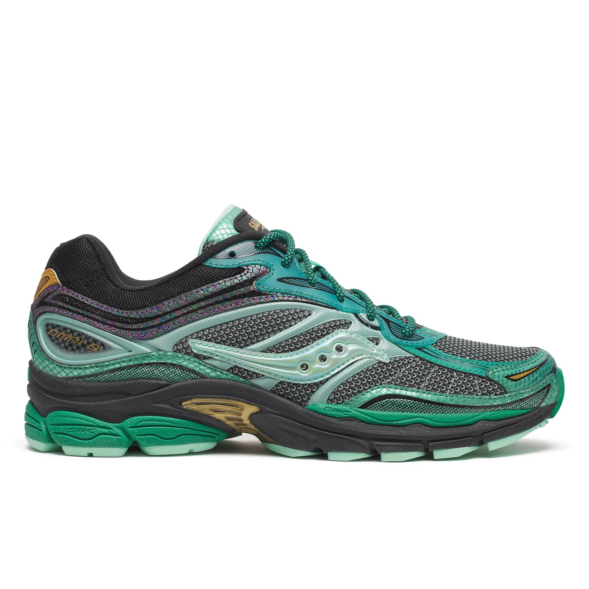 Saucony   Progrid Omni 9 Glowaconstrictor Trainers - Green  - Size UK 5.5