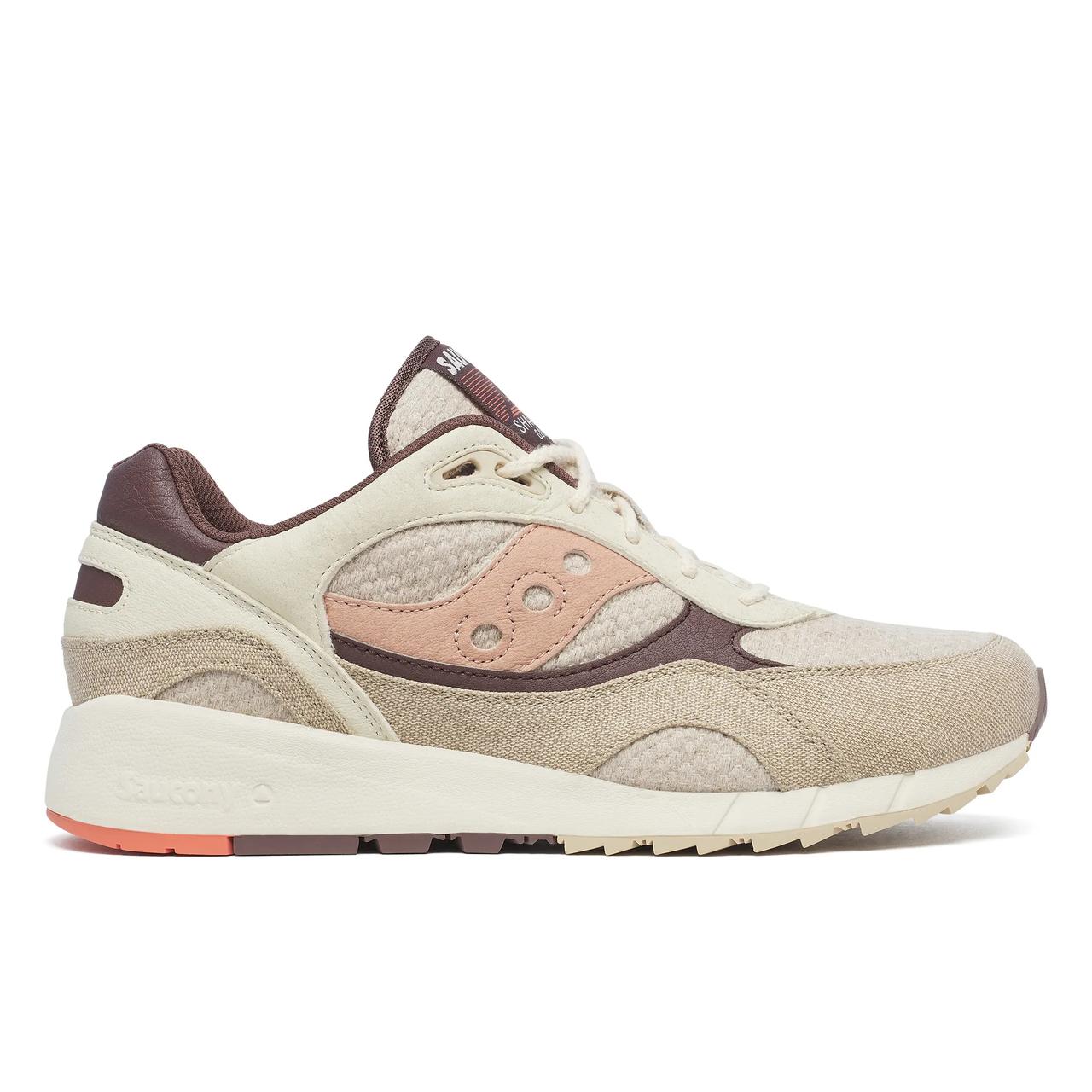 Saucony Shadow 6000 Vegan Beige Brown Men\'s Shoes Sneakers S70950-2 Saucony Shadow 6000 Athletic Shoes for Men for Sale | Shop  main image 3