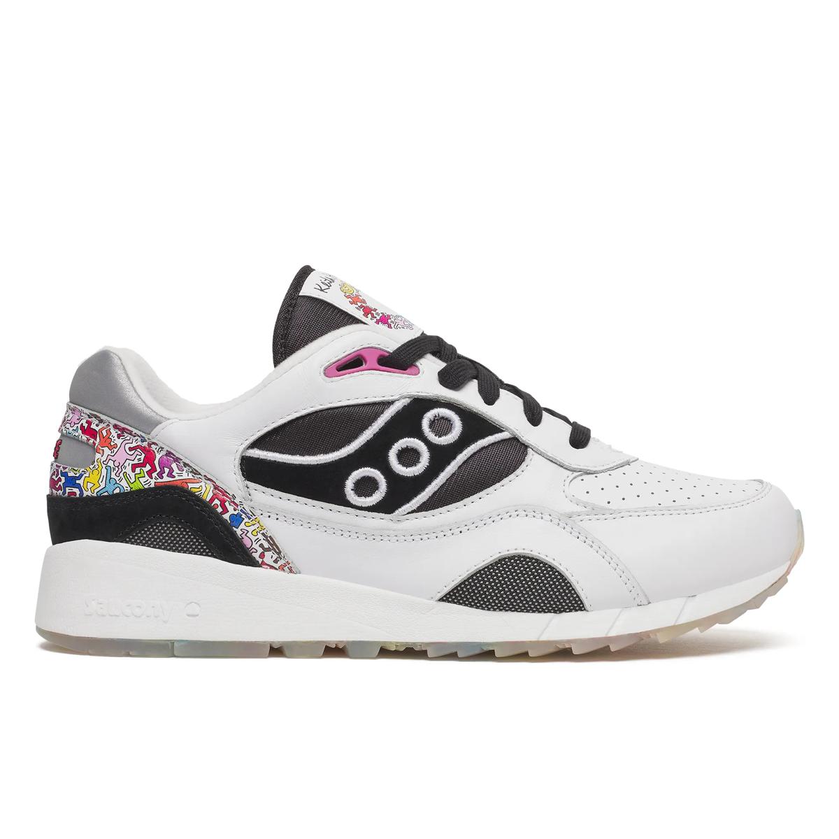 Keith Haring X Saucony Shadow 6000, White | Multi, dynamic 1