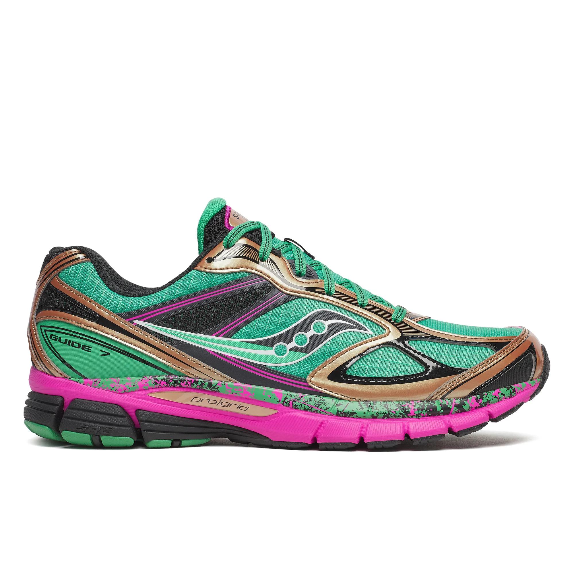 Saucony   Progrid Guide 7 Hi Octane Trainers - Green  - Size UK 9.5