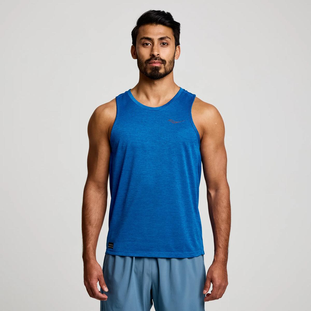 Stopwatch Singlet, Superblue Heather, dynamic 1
