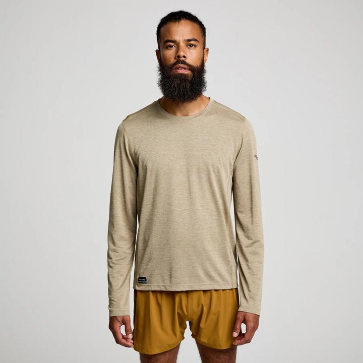 Stopwatch Long Sleeve, Coffee Heather, dynamic