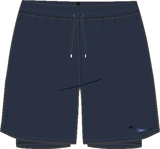 Outpace 7" 2-in-1 Short, Navy, dynamic 1