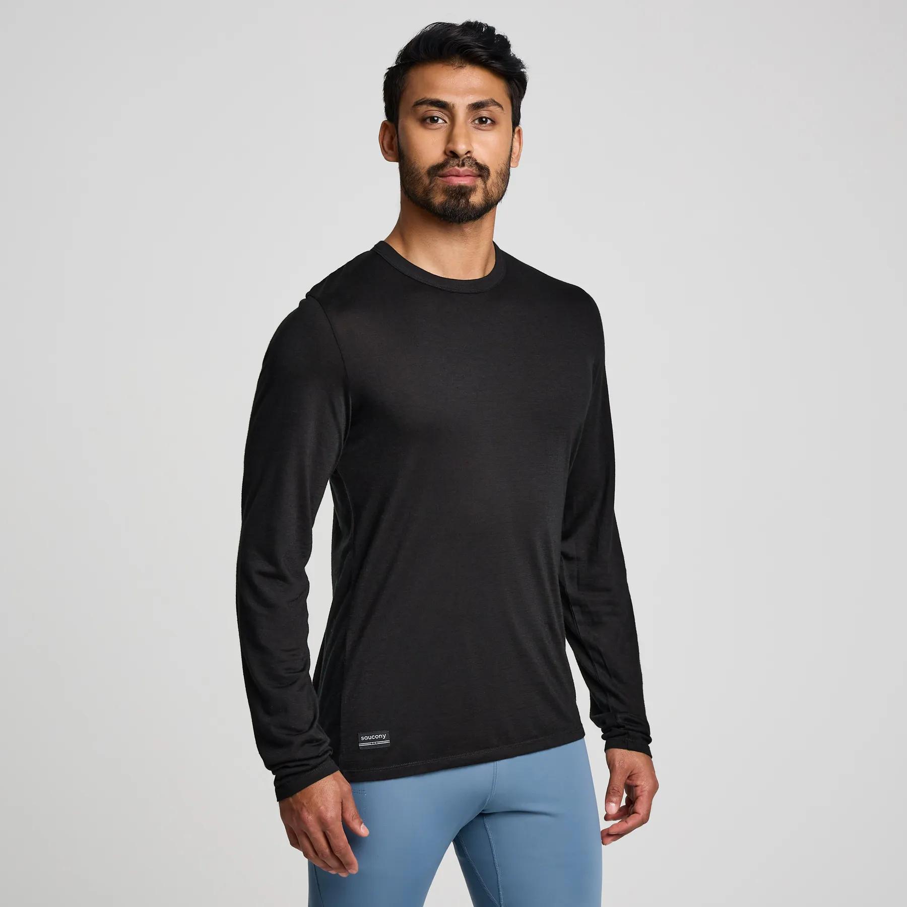 Peregrine Merino Long Sleeve, Black, dynamic 1