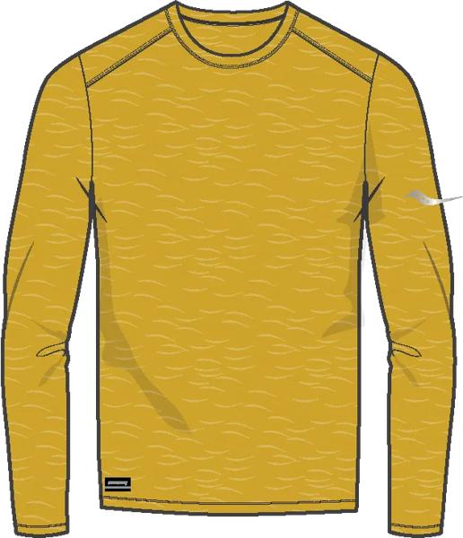 Peregrine Merino Long Sleeve, Oak Heather, dynamic