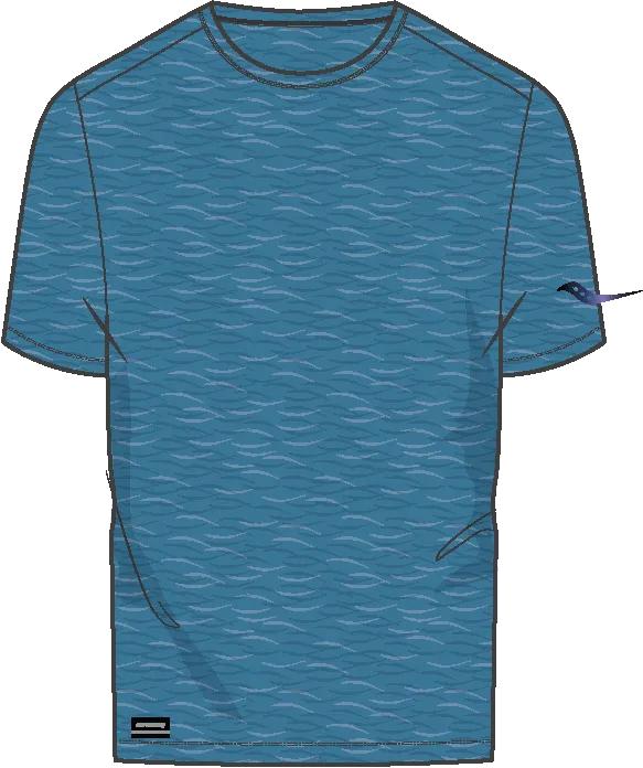 Stopwatch Short Sleeve, Bayside Heather, dynamic