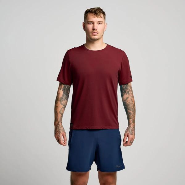 Stopwatch Short Sleeve, Currant Heather, dynamic