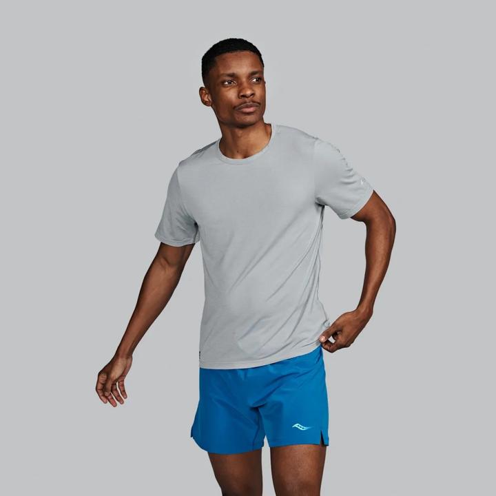Stopwatch Short Sleeve, Light Grey Heather, dynamic