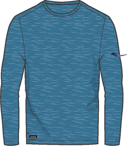 Stopwatch Long Sleeve, Bayside Heather, dynamic