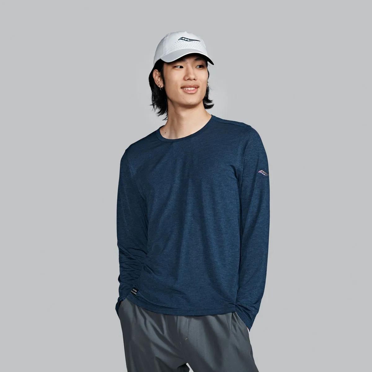 Stopwatch Long Sleeve, Navy Heather, dynamic 1