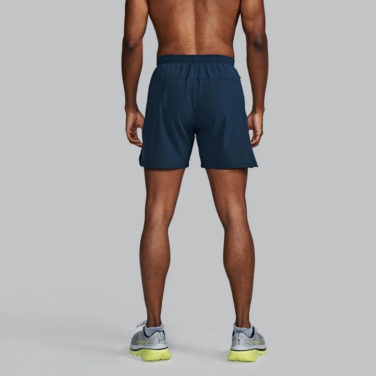 Outpace 5" Short, Blue, dynamic 2