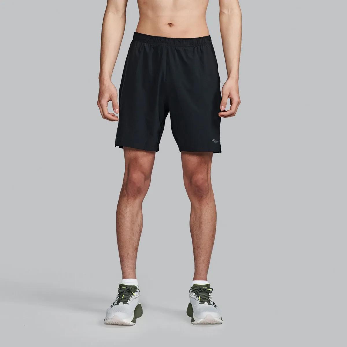 Saucony Men's Outpace 7" Short Black (Size S)