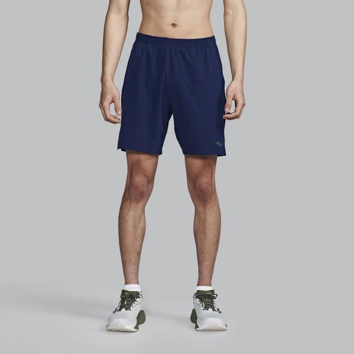 Outpace 7" Short, Navy, dynamic