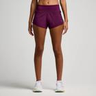 Outpace 2.5" Split Short, Eggplant, dynamic 1